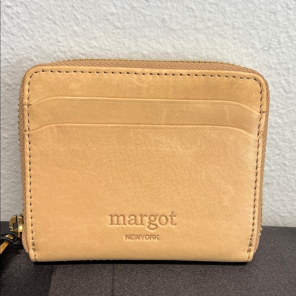 Margot New York | “Dana” Small Zip Around Leather Wallet
